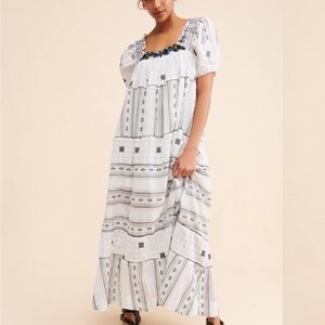 Free People Jamie Embroidered Maxi Dress